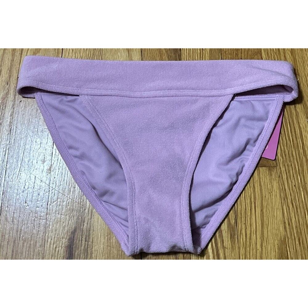 Ninety-Nine Degrees Front Tie Ruffle Bralette Top And Banded Hipster Bottoms - M - Picture 4 of 5